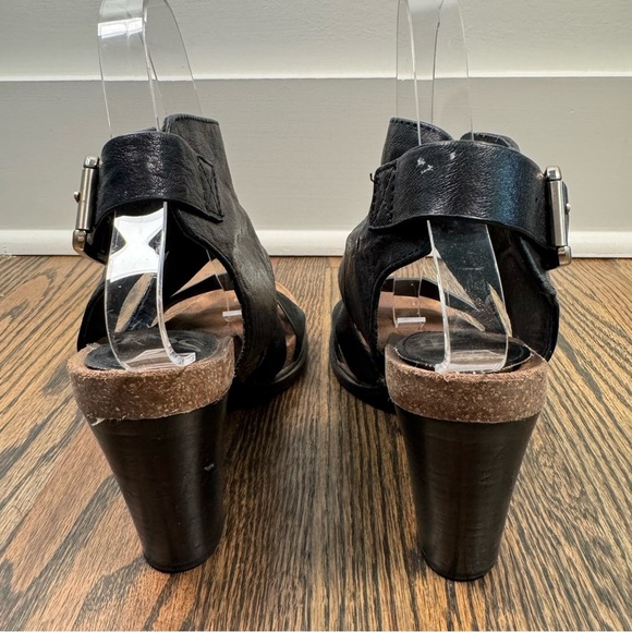 Sofft Christine Black Leather Strappy Heels size 6.5 - Picture 5 of 8